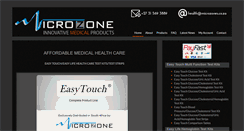 Desktop Screenshot of microzones.co.za